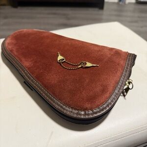 Vintage Kolpin Vintage Leather Pistol Case with keys